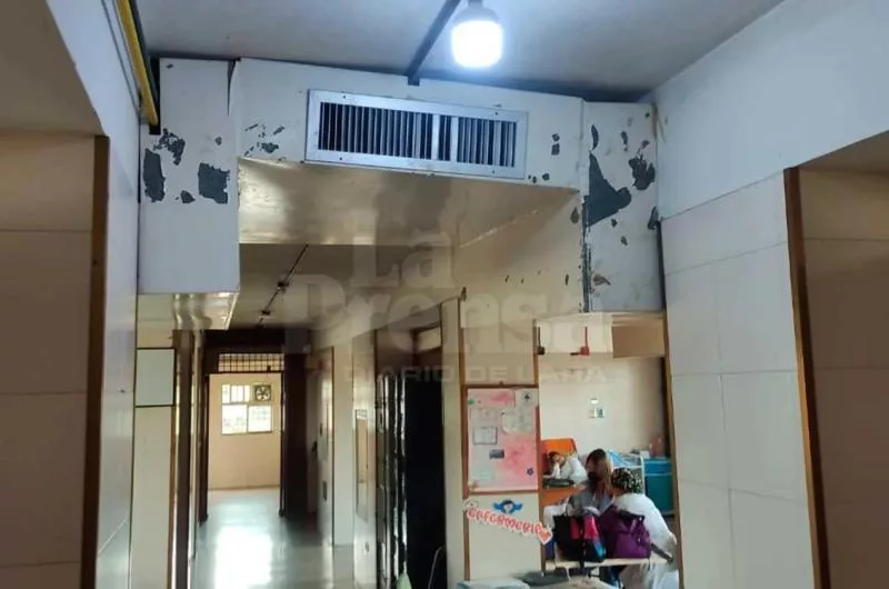 caos en áreas de hospitalización pediátrica en Lara