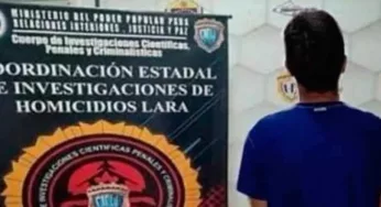 Joven fue detenido por el CICPC por presunto homicidio en Tamaca