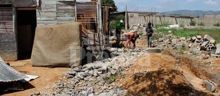 Familias del sector Casa Campo en riesgo tras fuertes lluvias