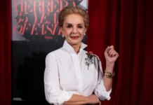 La diseñadora Carolina Herrera recibió este jueves en Estados Unidos el premio de la Fundación Herencia Hispana,