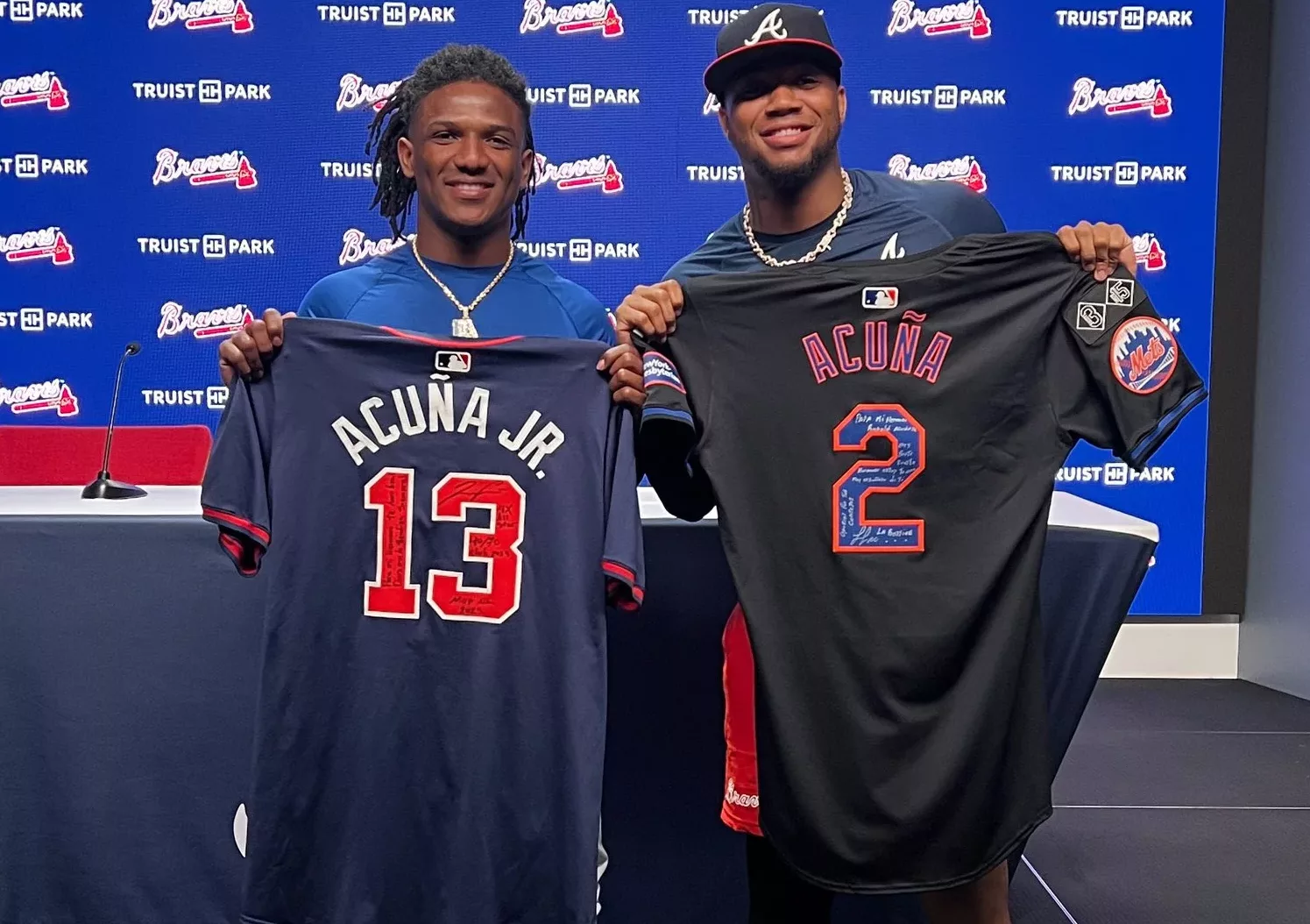 Luisángel y Ronald Acuña en Grandes Ligas