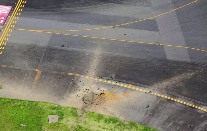 Explosión de bomba en un aeropuerto de Japón 