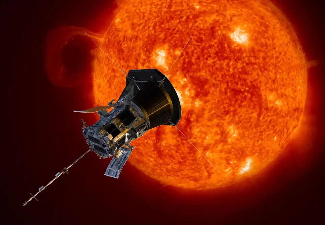 NASA imagen de la sonda solar Parker cerca al Sol