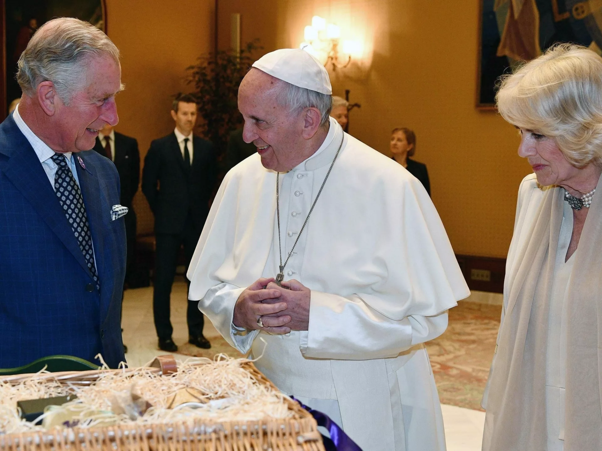 Rey carlos en el Vaticano