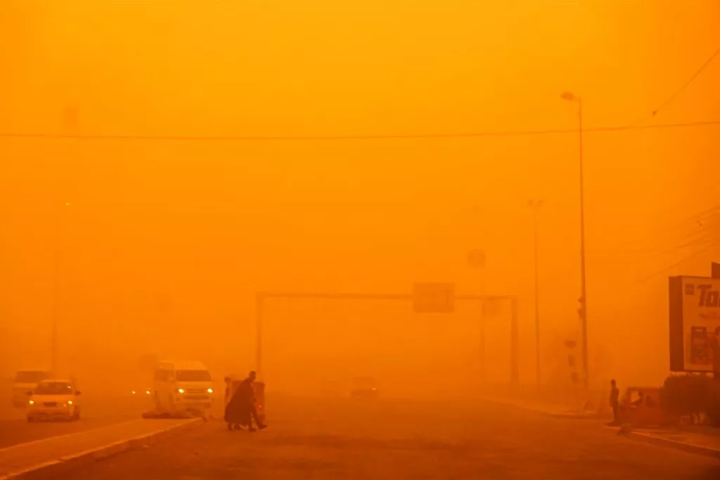 Tormenta-arena Tormenta de arena en Irak