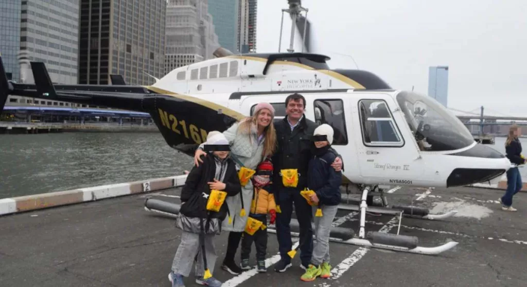 Familia muere en helicóptero