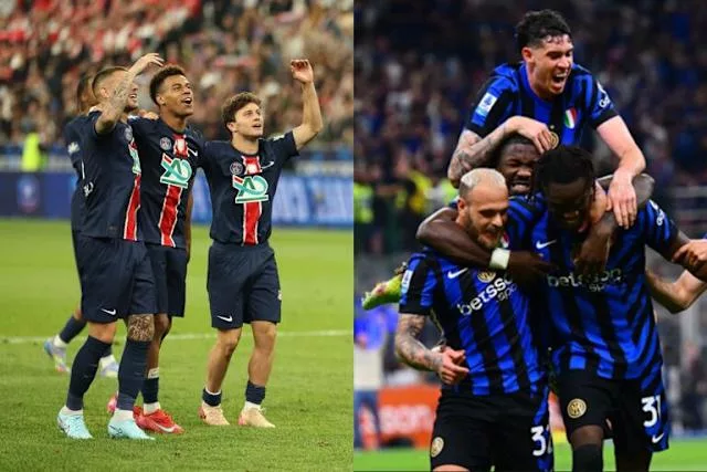 Inter de Milán italiano y el París Saint-Germain (PSG)