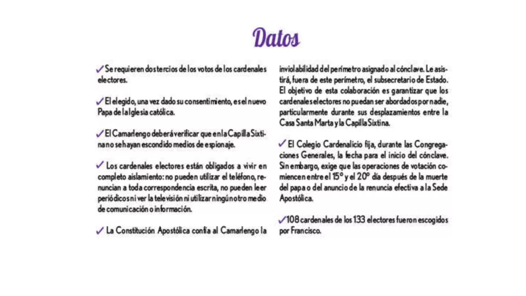 ¿Cómo se elegirá al próximo papa? Así será el cónclave