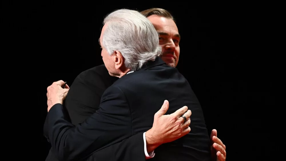 Robert De Niro y Leonardo DiCaprio en Cannes