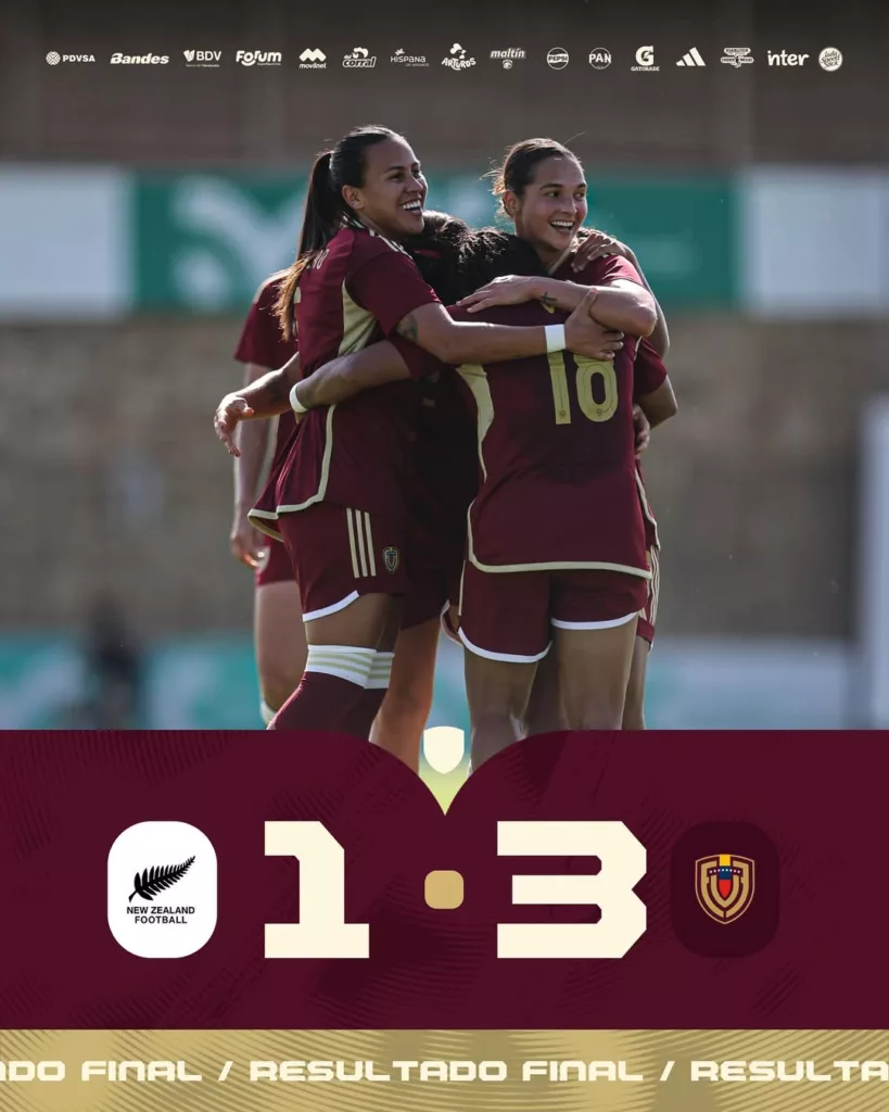 Vinotinto femenina gana 3-1 a Nueva Zelanda en Marbella
