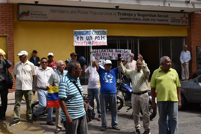 Trabajadores en Lara