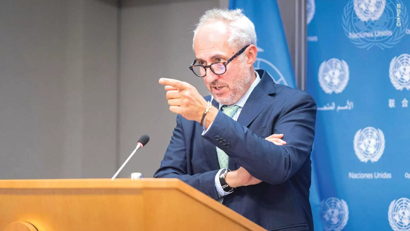 Stéphane Dujarric portavoz del Secretario General de las Naciones Unidas