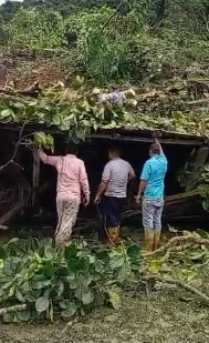 Lluvias provocan deslizamiento y daños en vías del municipio Andrés Eloy Blanco