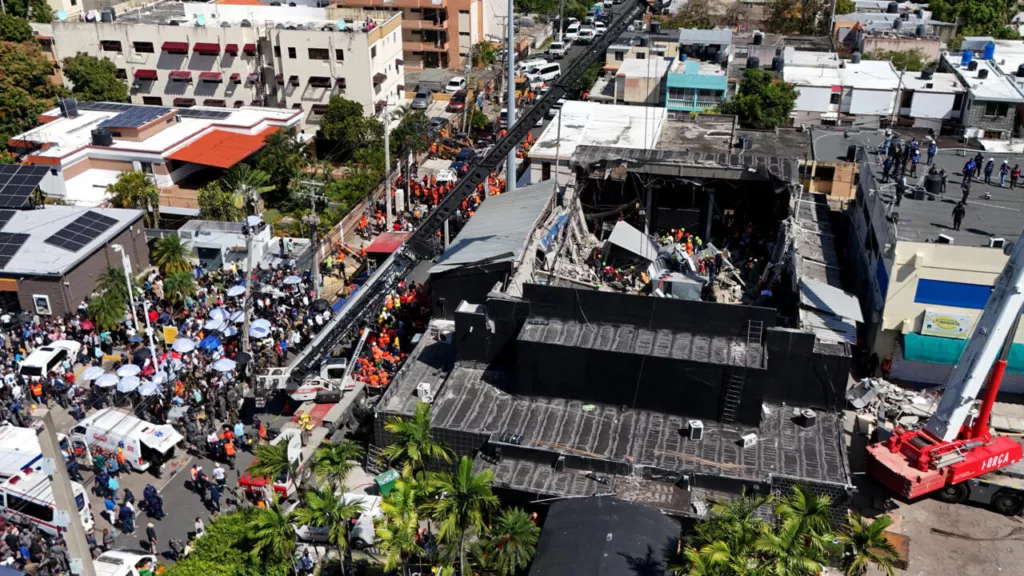 República Dominicana, colapso en la discoteca Jet Set