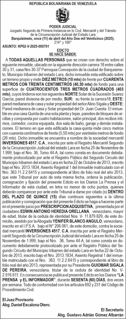 Edicto | 10-07-2025