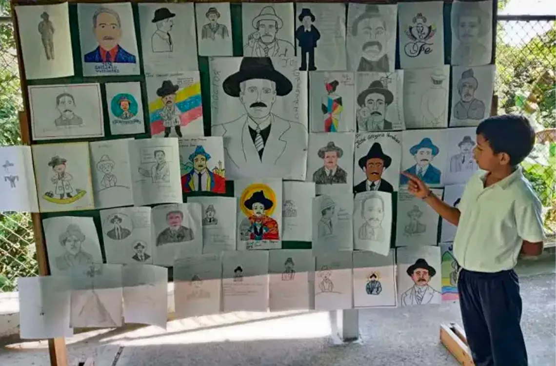 Jóvenes participan en concurso de Estampa Artística Infantil sobre José Gregorio Hernández