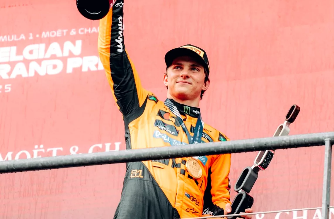GP de Bélgica: Piastri mantiene el liderato con su sexta victoria de la temporada
