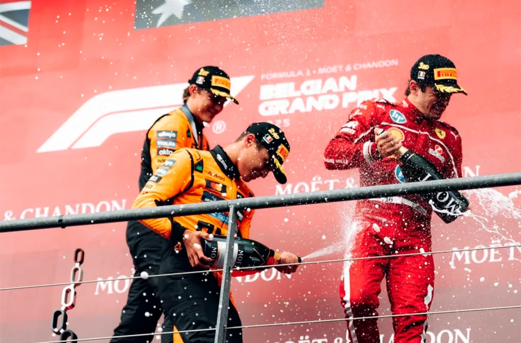 GP de Bélgica: Piastri mantiene el liderato con su sexta victoria de la temporada