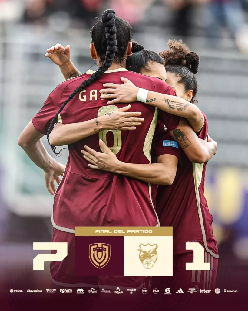 Vinotinto femenina derrotó 7-1 a Bolivia en la Copa América 2025