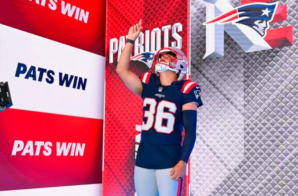 Andrés Borregales será el cuarto venezolano en la NFL: jugará con los New England Patriots