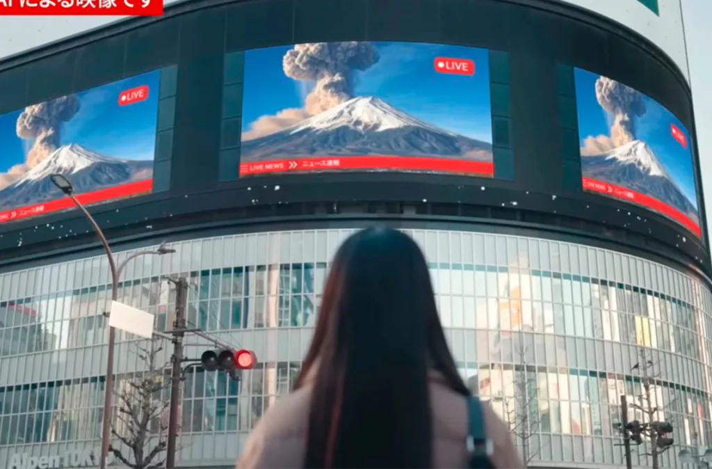 Para concientizar a su población, Tokio difunde un video que muestra el caótico panorama que una erupción del Monte Fuji causaría, instando a los habitantes a estar preparados.