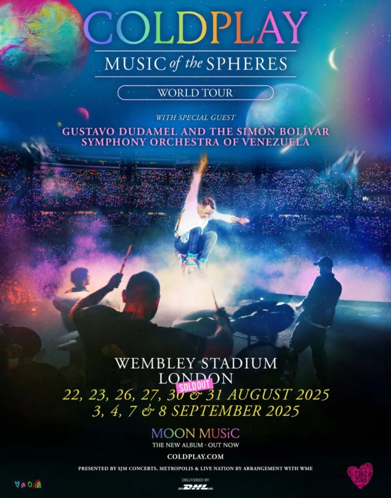 Gustavo Dudamel y la Sinfónica Simón Bolívar listos para aperturar los conciertos de Coldplay en Londres