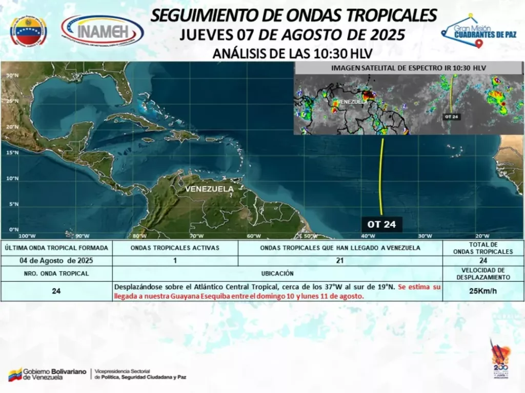 Onda Tropical 24: Inameh prevé su llegada para la próxima semana