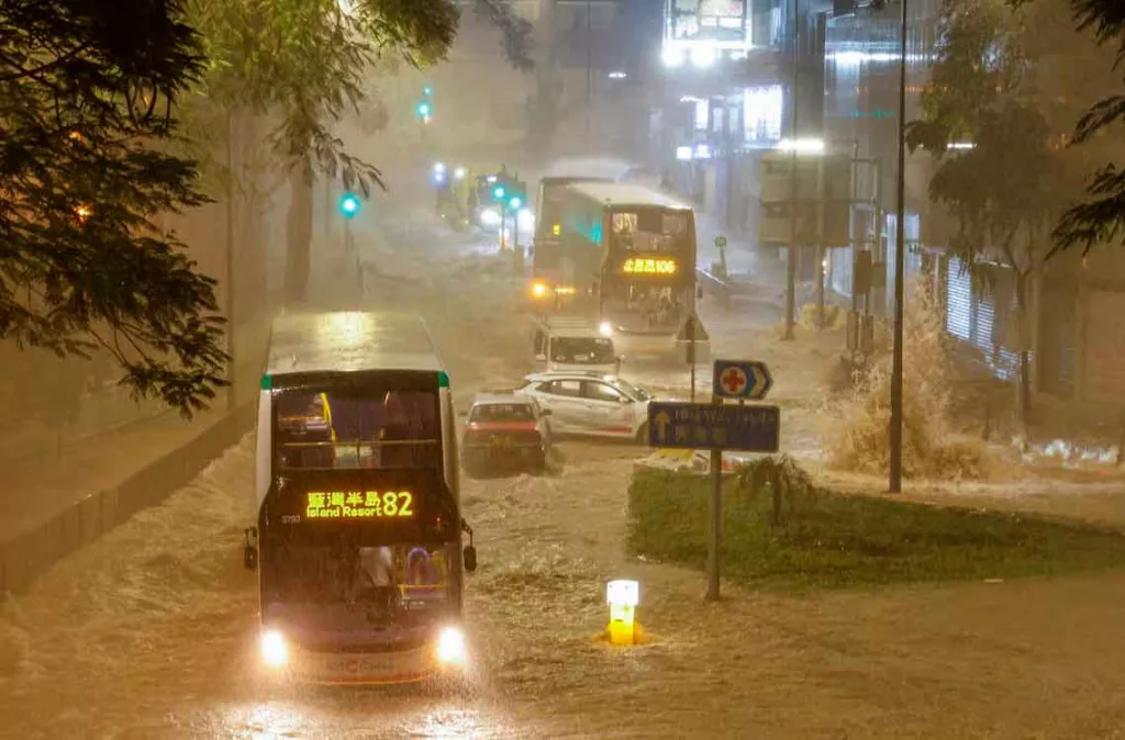 Hong Kong lluvias extrema