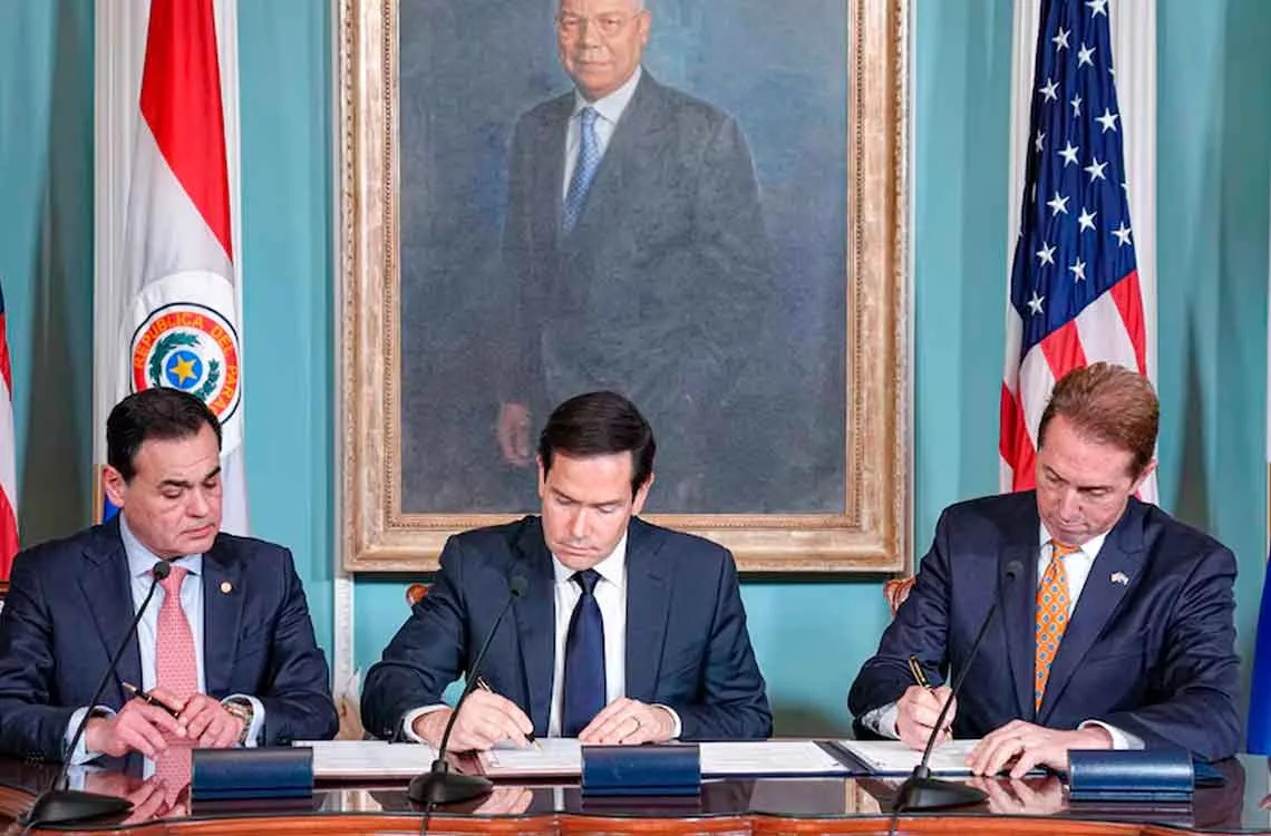 Estados Unidos y Paraguay firman acuerdo de 