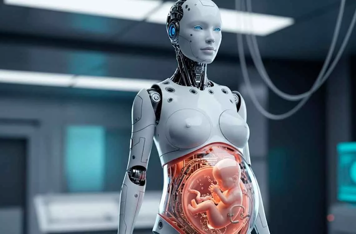 Científicos chinos desarrollan un robot humanoide capaz de gestar un bebé humano