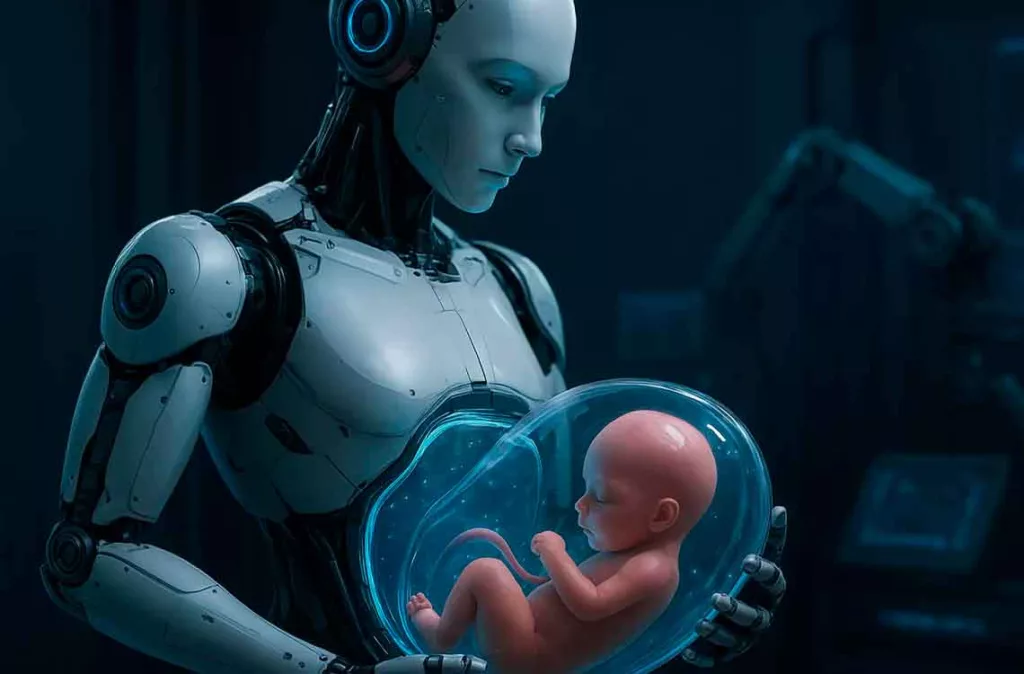 Científicos chinos desarrollan un robot humanoide capaz de gestar un bebé humano
