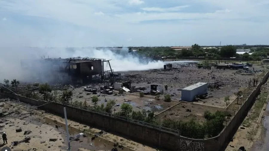 Explosión de fábrica en Zulia