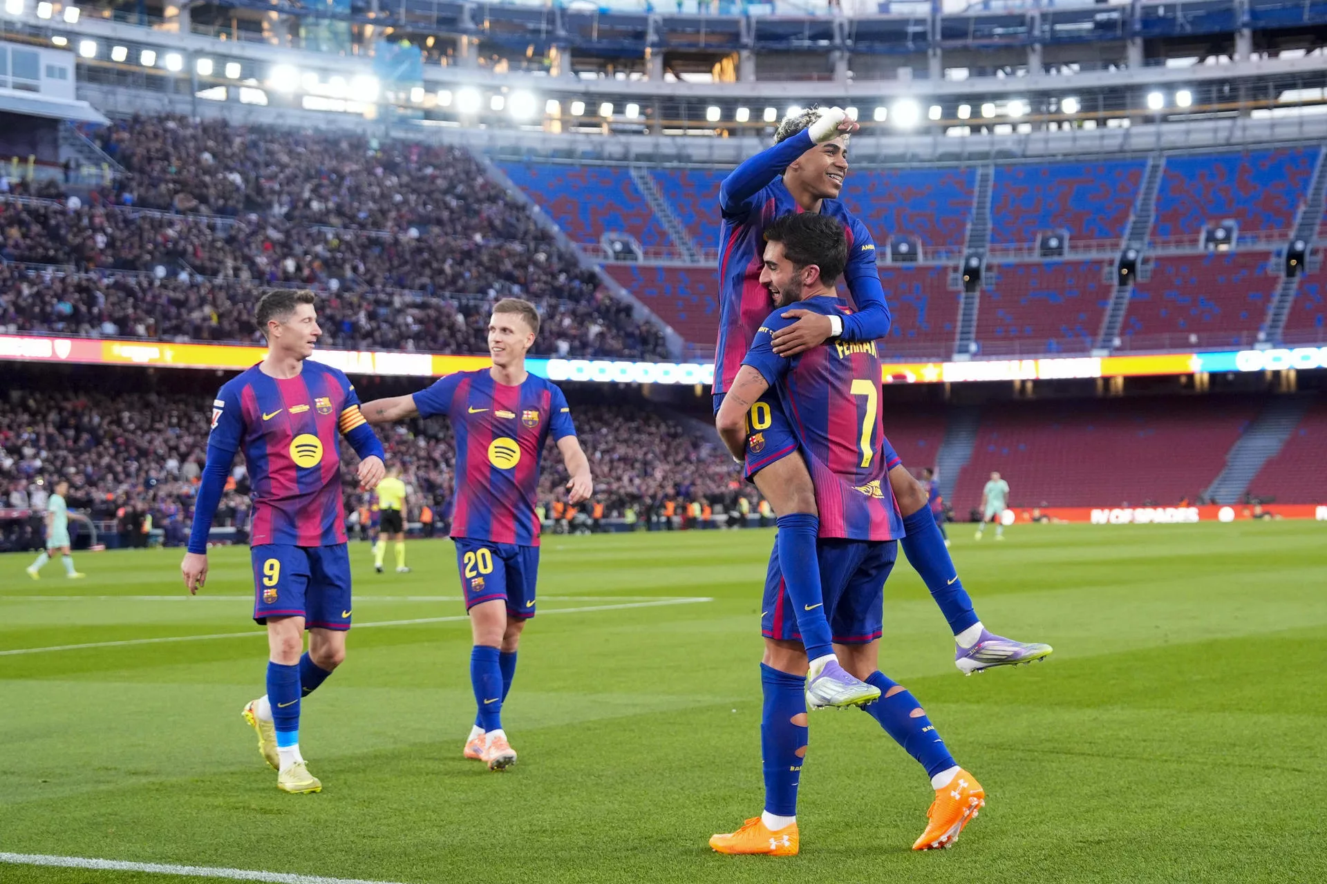 El Barcelona celebra el regreso al Spotify Camp Nou con victoria ante el Athletic Club El Barcelona celebra el regreso al Spotify Camp Nou con victoria ante el Athletic Club