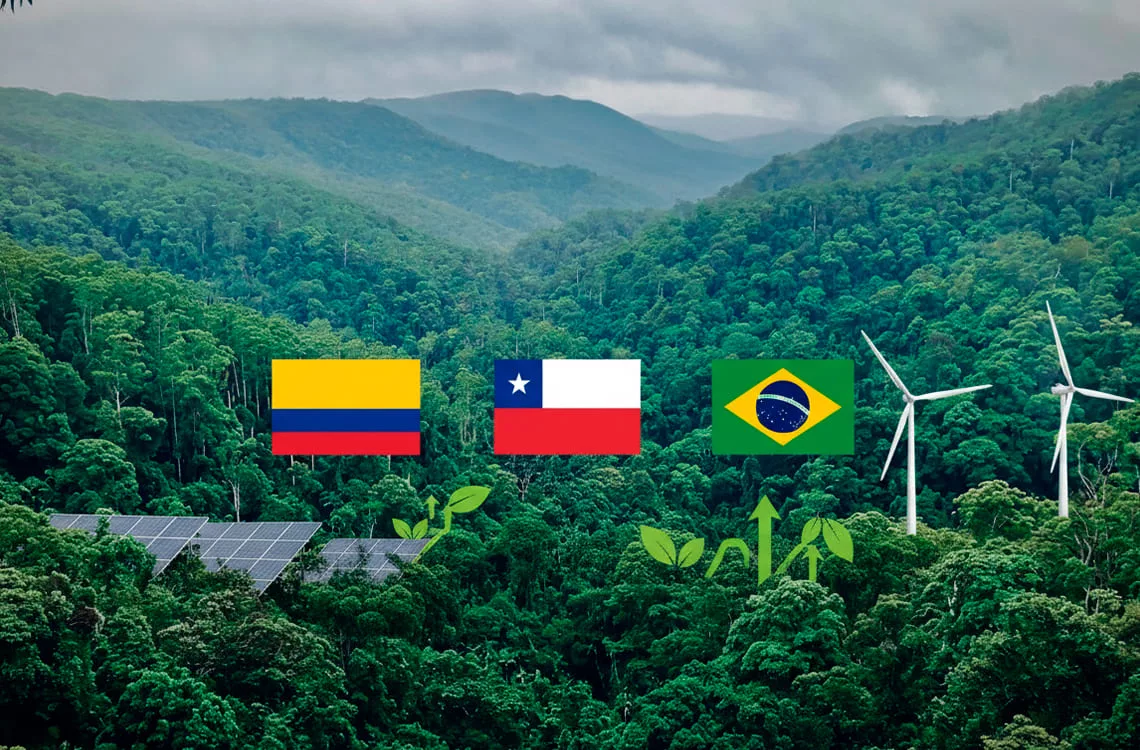 Chile, Colombia y Brasil: Los líderes climáticos en Latinoamérica