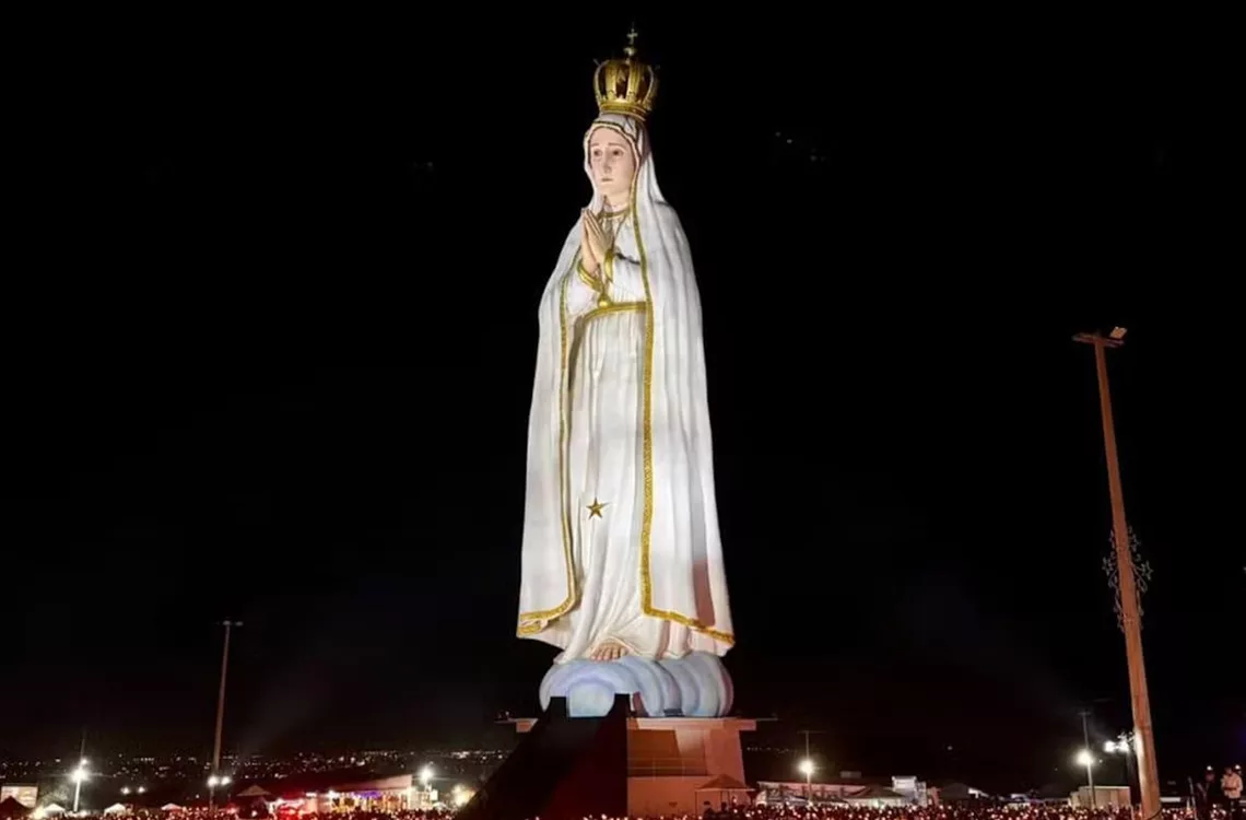Nuestra Señora de Fátima en Brasil supera al Cristo Redentor con una altura de 54 metros Nuestra Señora de Fátima en Brasil supera al Cristo Redentor con una altura de 54 metros