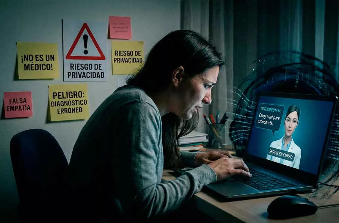 Usar la IA para consultas psicológicas aumenta los problemas mentales Usar la IA para consultas psicológicas aumenta los problemas mentales