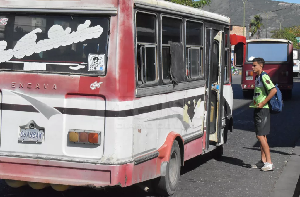 Transportistas fijan el pasaje a $0,35$ en Lara