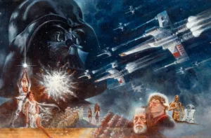 La pintura del cartel original de Star Wars establece récords al venderse en una subasta por casi $3.9 millones