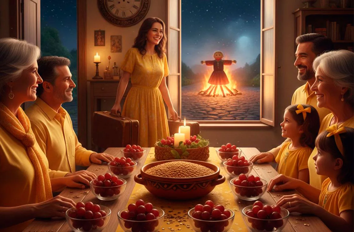 Uvas, maletas y lentejas: Las tradiciones con las que Venezuela recibe el Año Nuevo