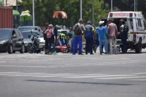 Accidente moto fin de semana