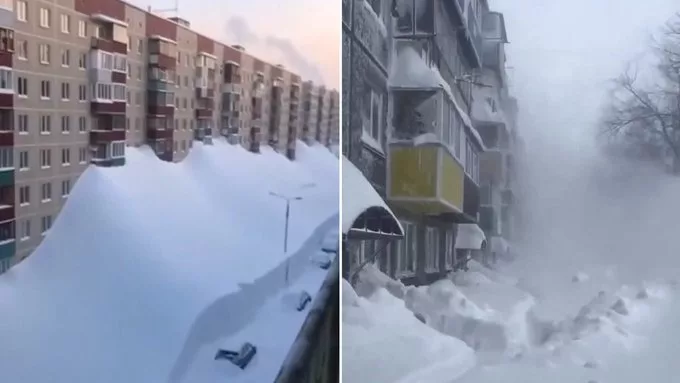 Ciclones de nieve ocasionan estado de emergencia en Kamchatka, Rusia