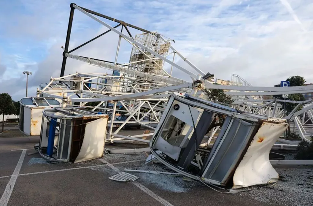 Paso de la tormenta Kristin por Portugal deja una emergencia climática
