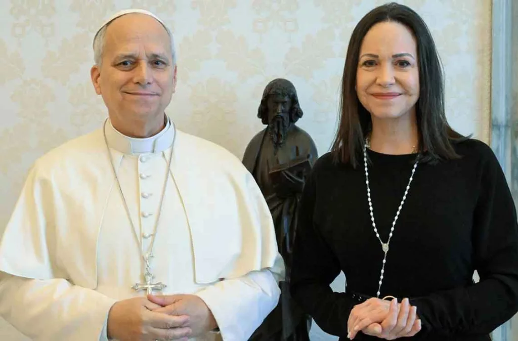 María Corina y el papa león 