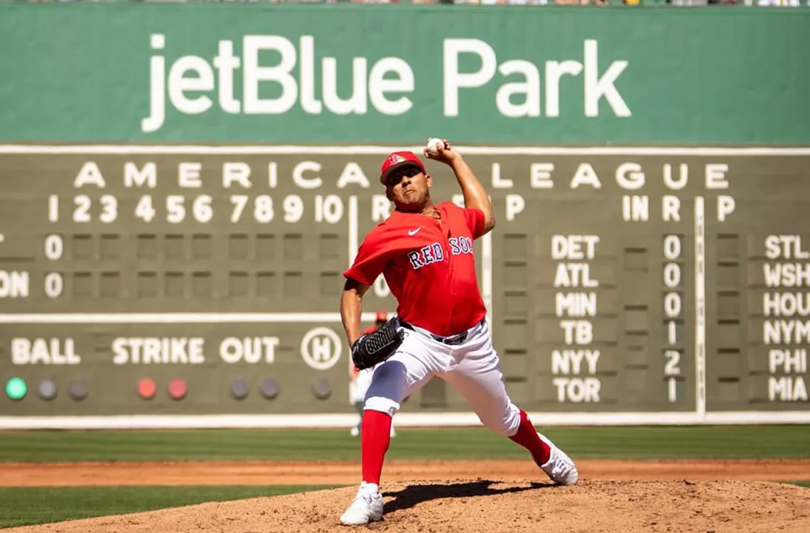 Ranger Suárez se estrena con los Medias Rojas de Boston en el Spring Training Ranger Suárez se estrena con los Medias Rojas de Boston en el Spring Training