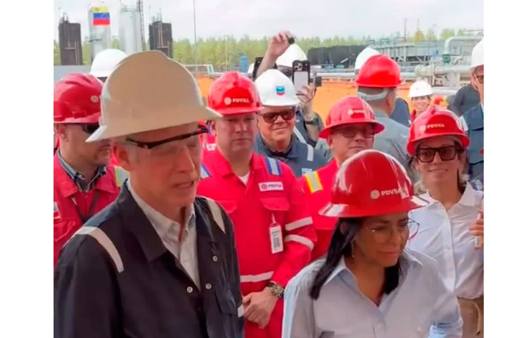 Secretario de Energía de EE. UU. y Delcy Rodríguez visitan Petro Independencia en la Faja del Orinoco
