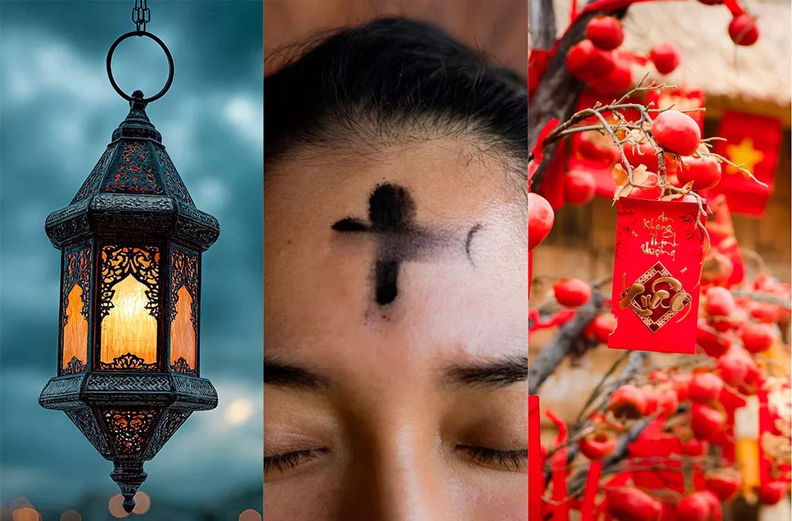 Por primera vez en 163 años, coinciden la Cuaresma, el Ramadán y el Año Nuevo Lunar