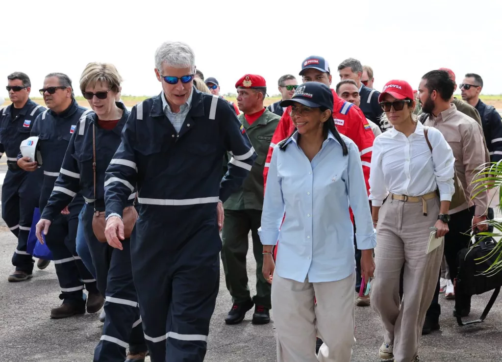 Secretario de Energía de EE. UU. y Delcy Rodríguez visitan Petro Independencia en la Faja del Orinoco