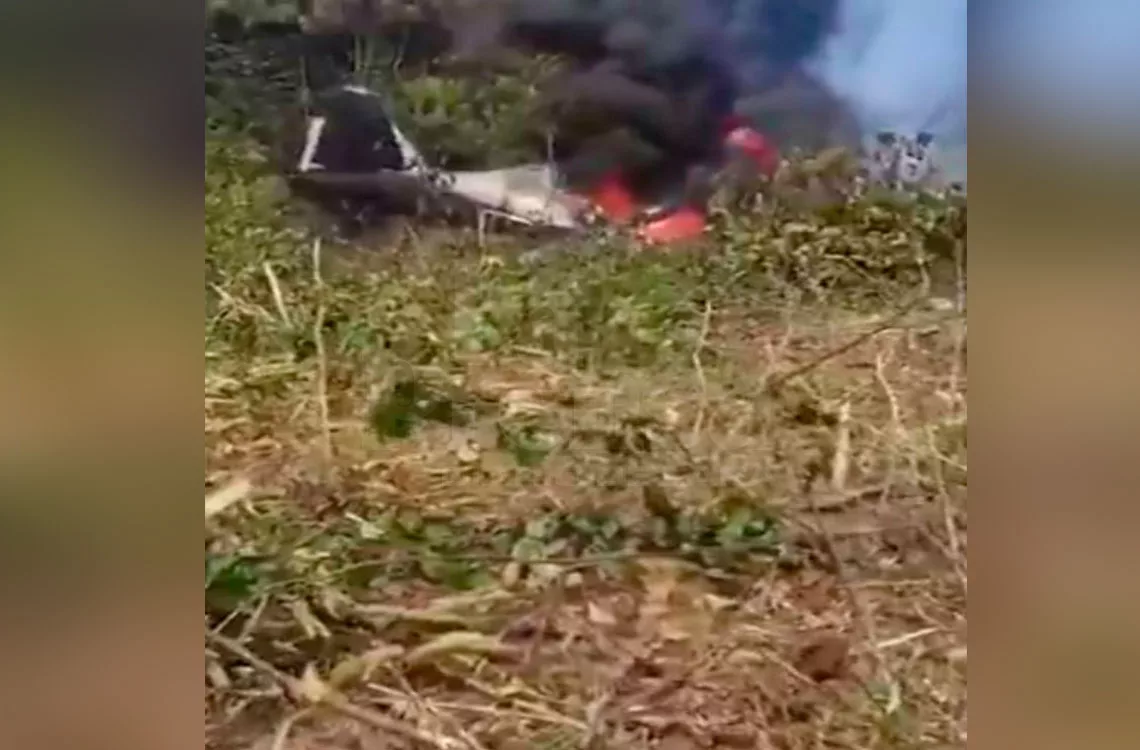 Avión se estrella en Colombia