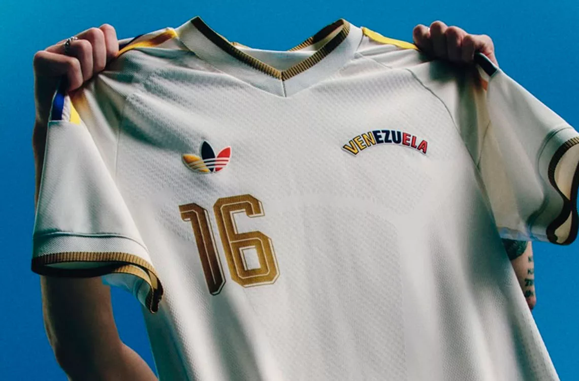 Adidas revela la nueva equipación de visitante de la Vinotinto con esencia histórica