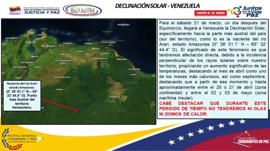 Alerta de calor: Inameh prevé incremento de temperaturas en Venezuela a partir del 21 de marzo